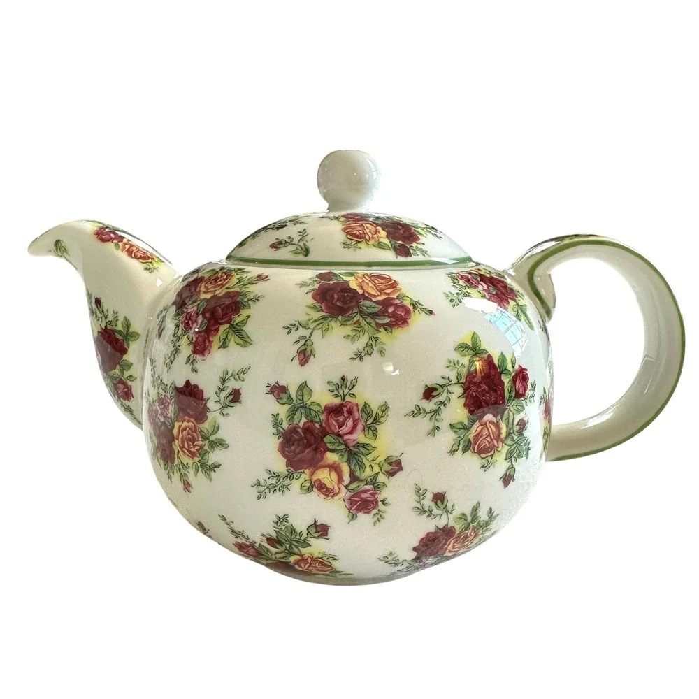 Royal Albert Old Country Roses Teapot Afternoon Tea Collection 2001 Signed